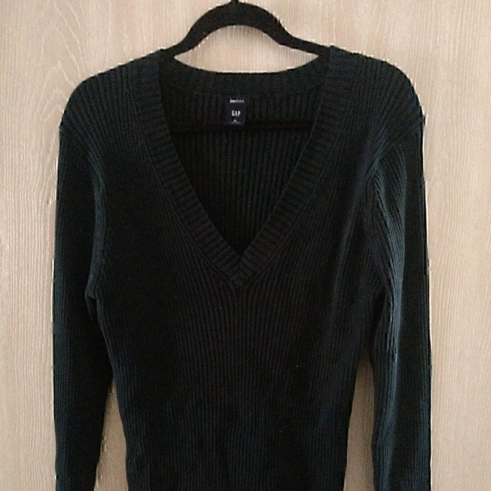XL Gap Stretchy Black Long Sleeve Top
